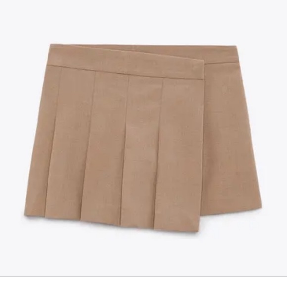 Zara pleated front skort size S🤎 - Picture 6 of 14